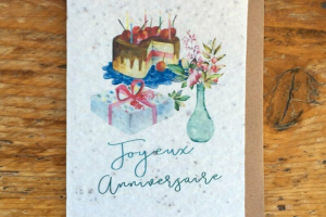 les cartes de Lulu "joyeux anniversaire"(gateau cadeau)